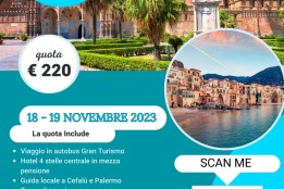 Cefalù & Palermo – 18 e 19 novembre 2023